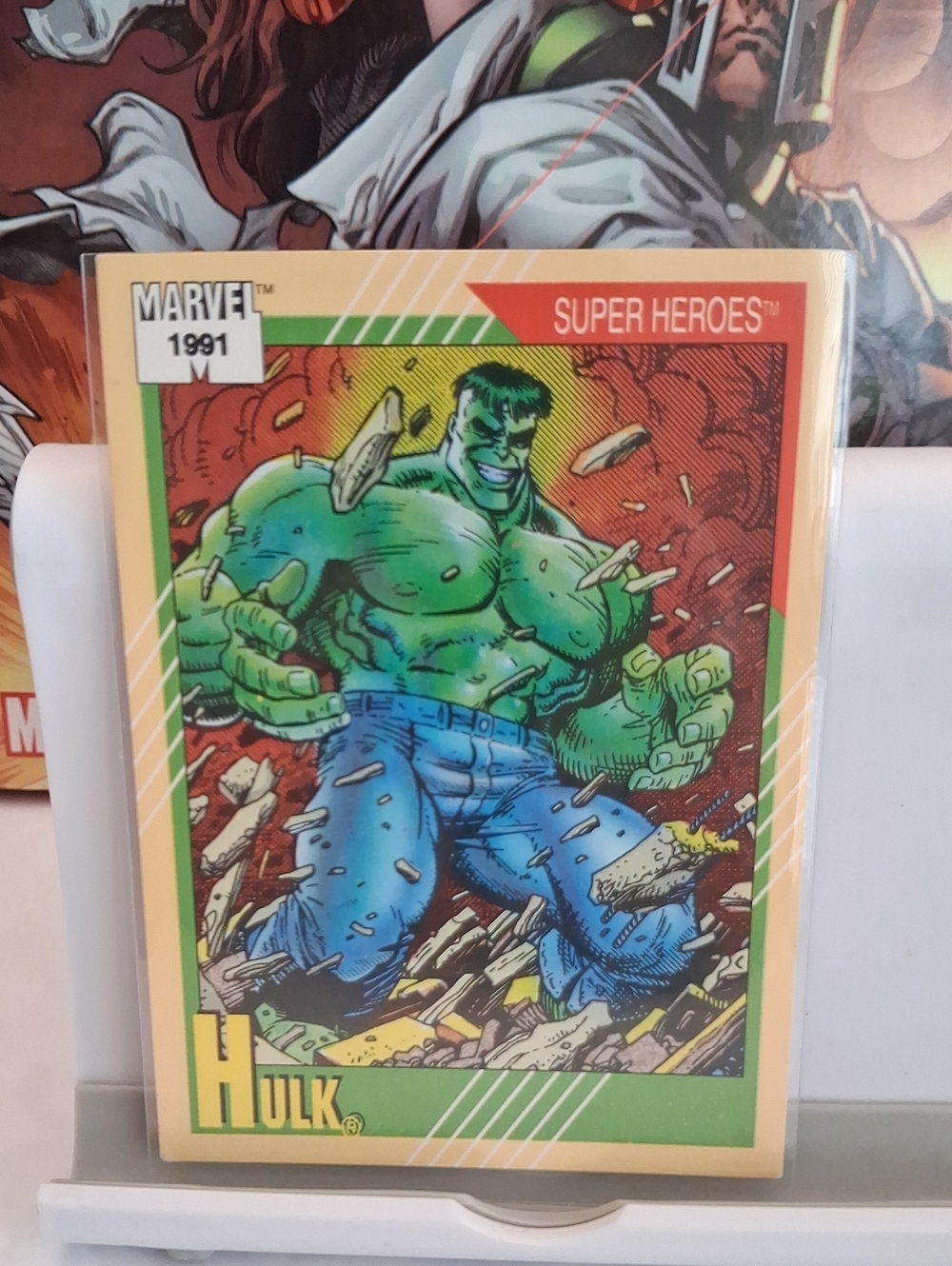 Marvel Hulk Comic Art Print - Green Blue Red